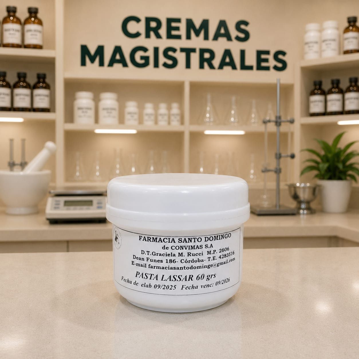 Crema cicatrizante Pasta lassar