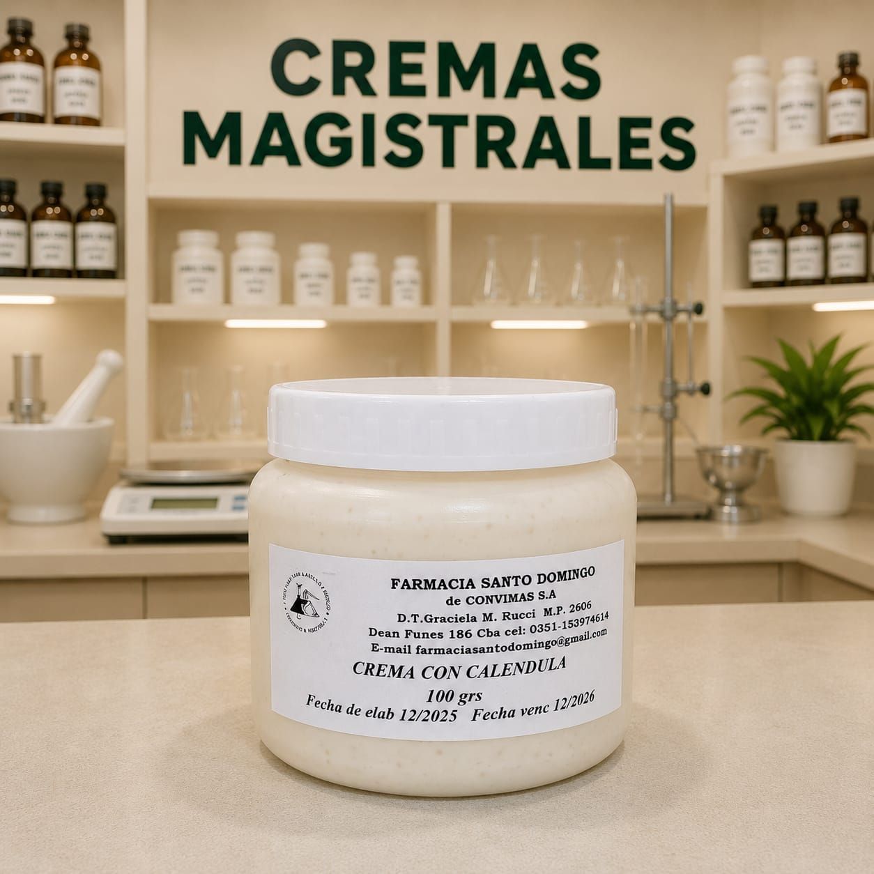 Crema reparadora con Caléndula