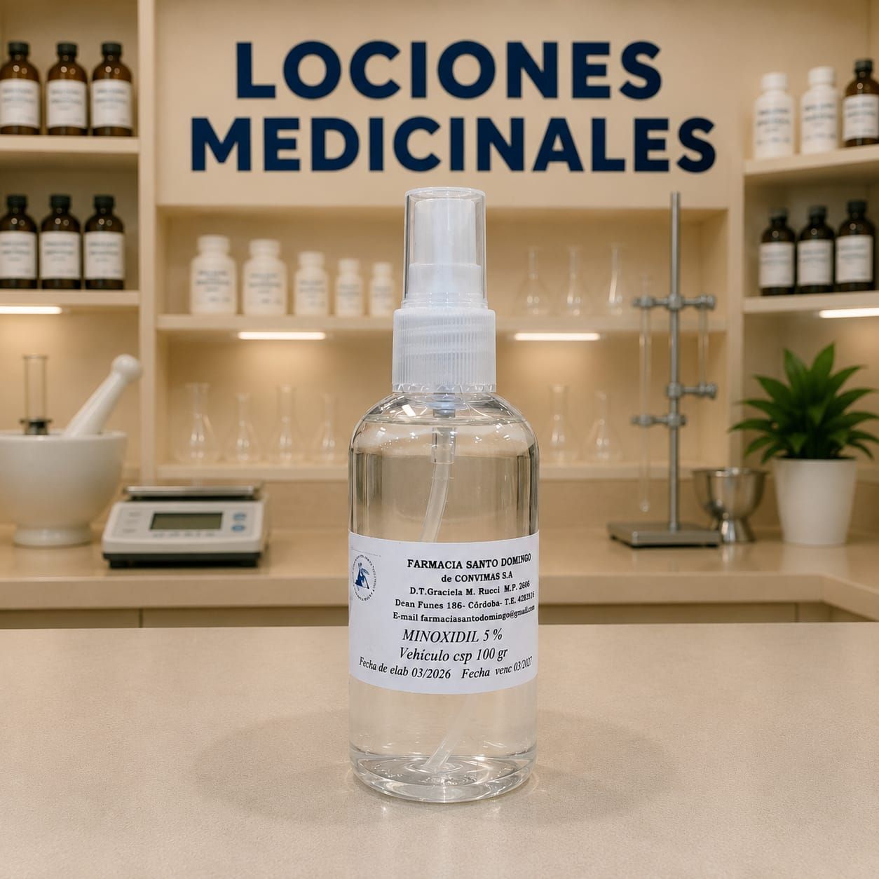 Locion con minoxidil al 2% para trata la caida del cabello alopecia hombre varon masculino  uso externo spray