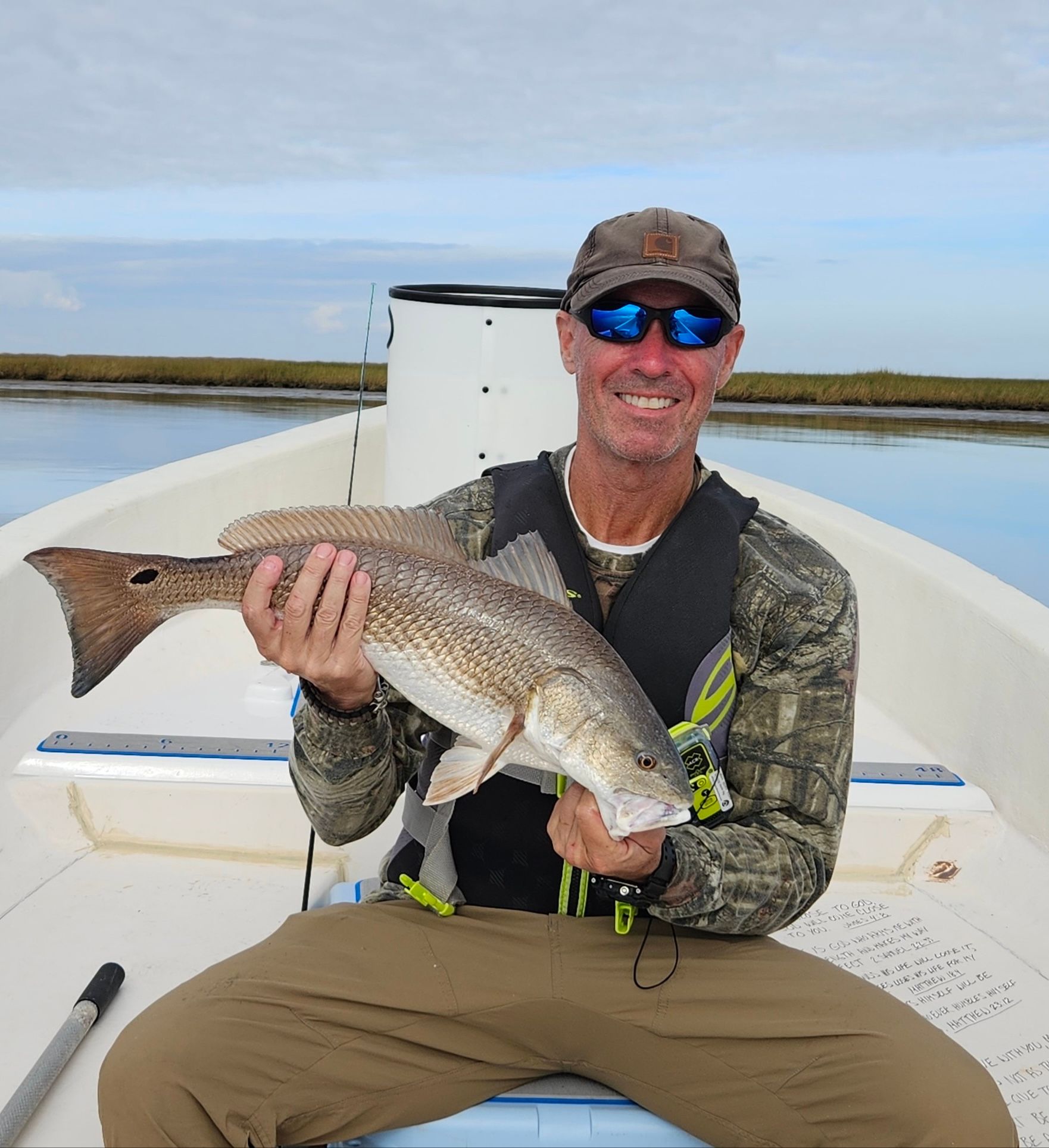 First Red Fish on Fly, very memorable day!