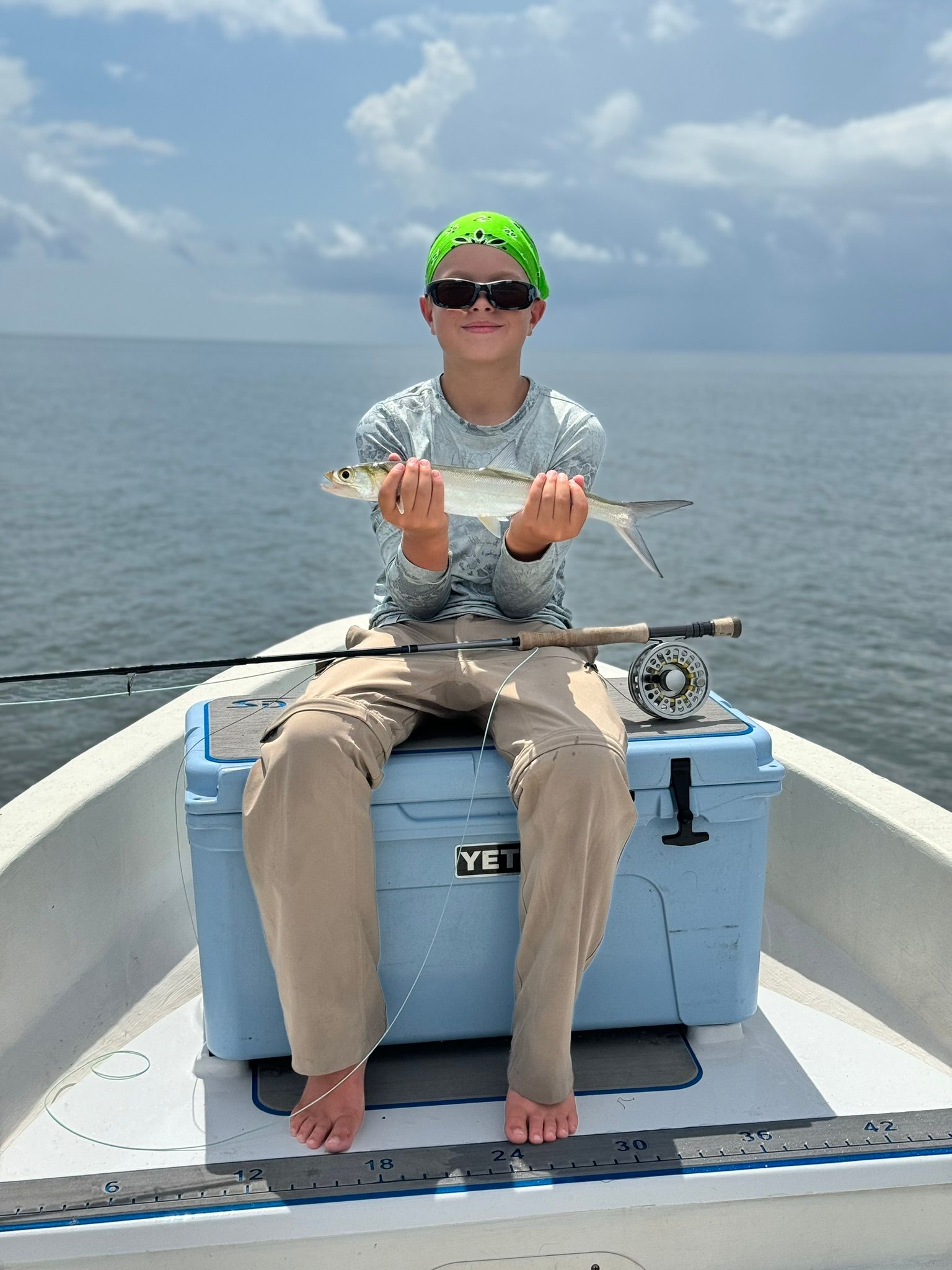 One of my favorite, the Skip Jack. It jumps, tail walks, and is a ferocious eater, but they make a mess. 