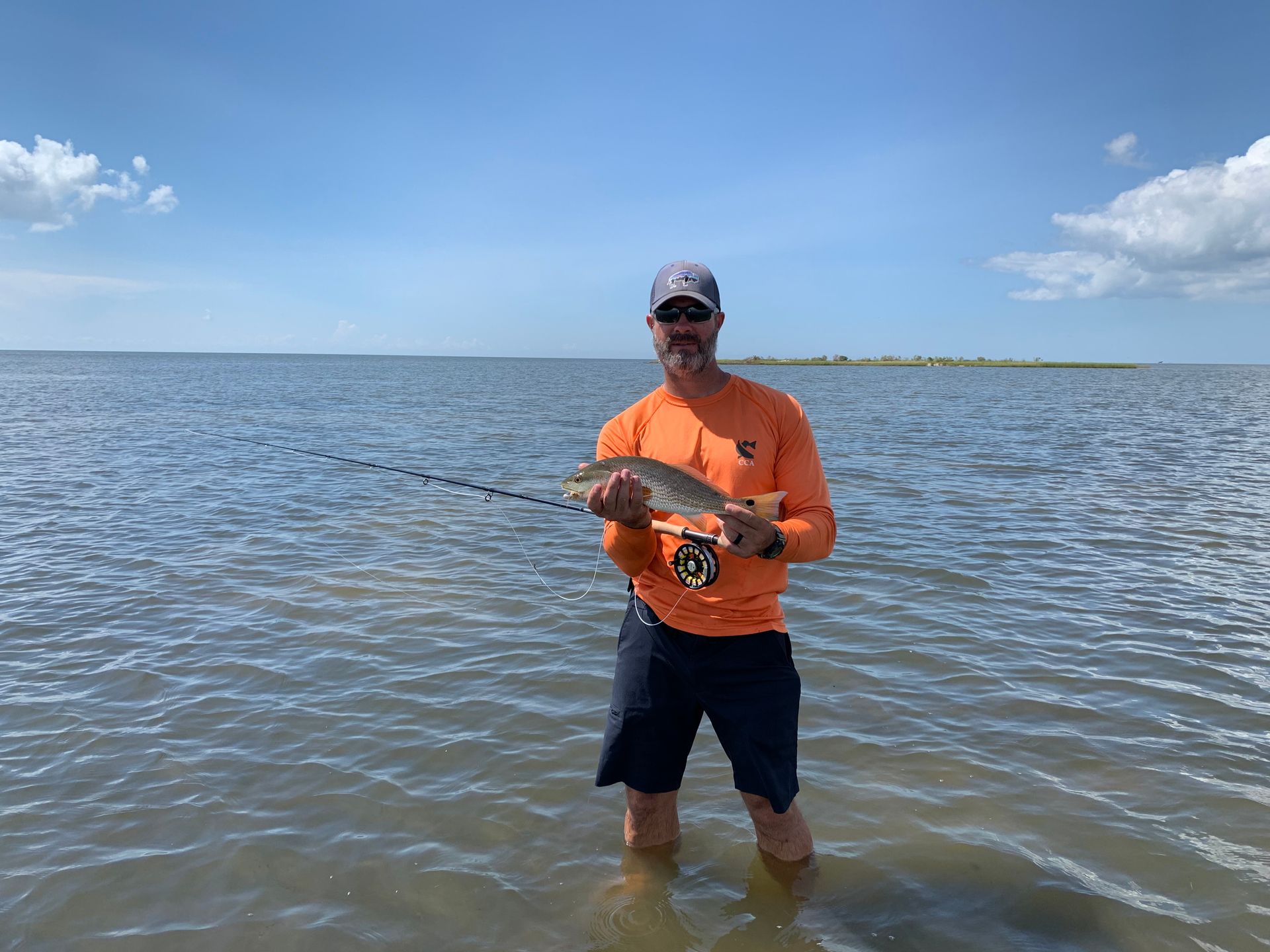 Red Fish, A tiny guy like this is known as a rat red or dink. 