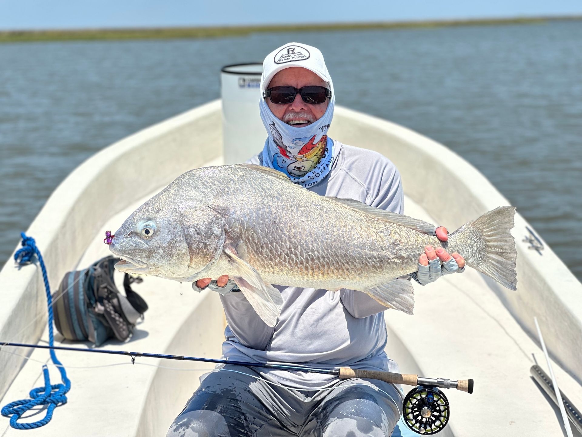 Black Drum, not known for there beauty but this guy was the prettiest I've ever seen! Gorgeous pewter color.  