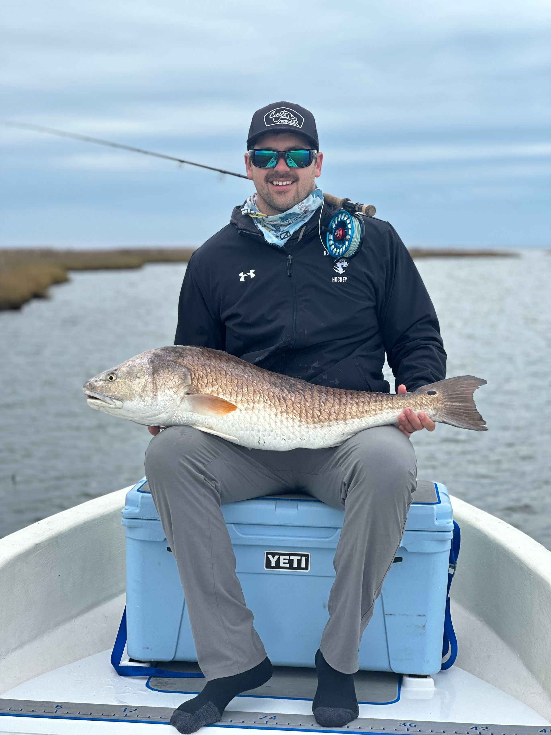 Great fisherman, could reach out there a ways and deliver the fly on target. Fun fishing with this guy.