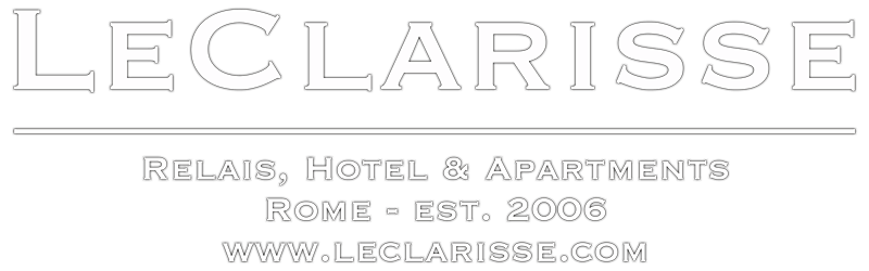 The logo for le clarisse relais hotel & apartments in rome