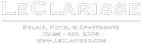 The logo for le clarisse relais hotel & apartments in rome