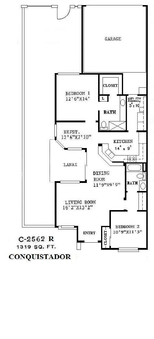 Black-and-white floor plan labeled 