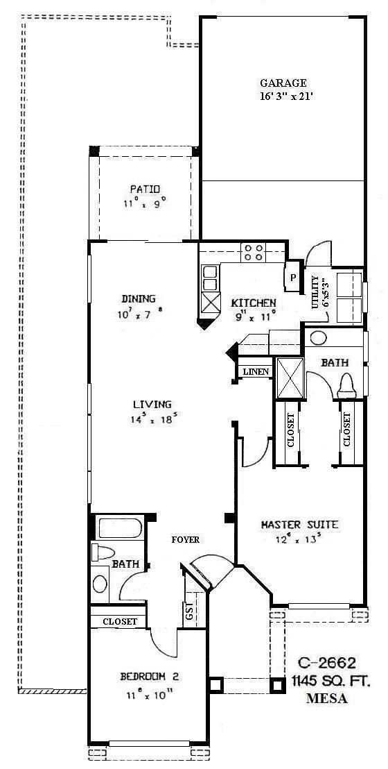 Black-and-white architectural floor plan with labeled rooms and interior walls