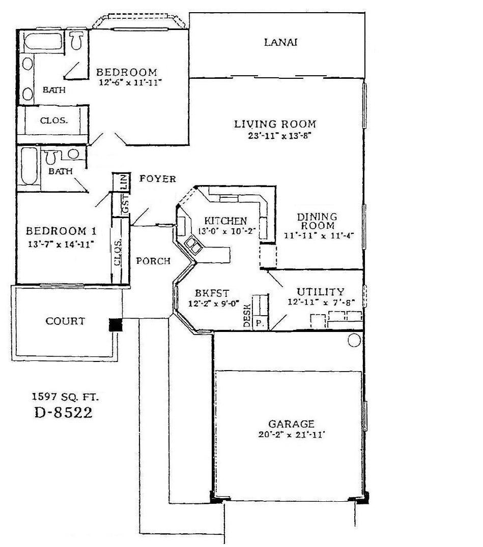Black-and-white floor plan of a house layout with labeled rooms and stairs.