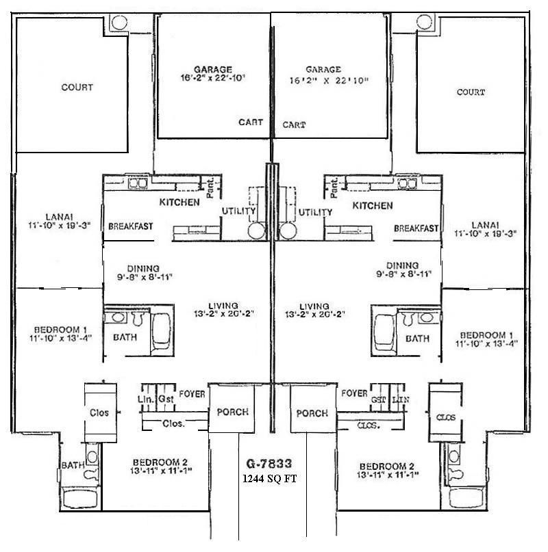 Black-and-white apartment floor plan with labeled rooms, closets, kitchen, baths, bedrooms, and living area
