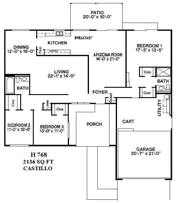Black-and-white house floor plan with labeled rooms, patio, porch, foyer, and garage.