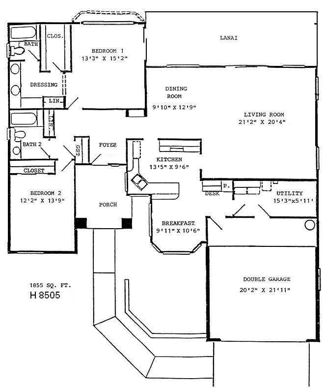 Black-and-white apartment floor plan with labeled rooms and dimensions
