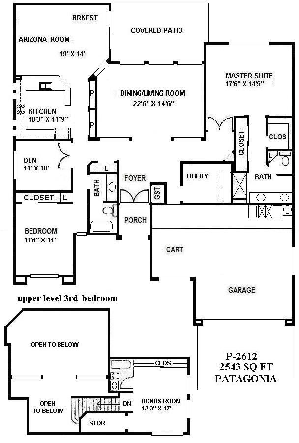 Black-and-white apartment floor plan with labeled rooms, closet, bath, kitchen, dining area, and garage.