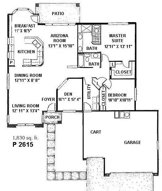 Black-and-white floor plan of a house with labeled rooms, garage, patio, porch, and courtyard.