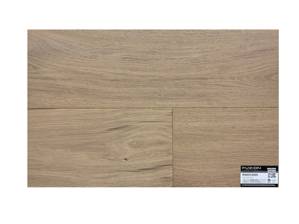 A piece of wood with a label on it on a white background.