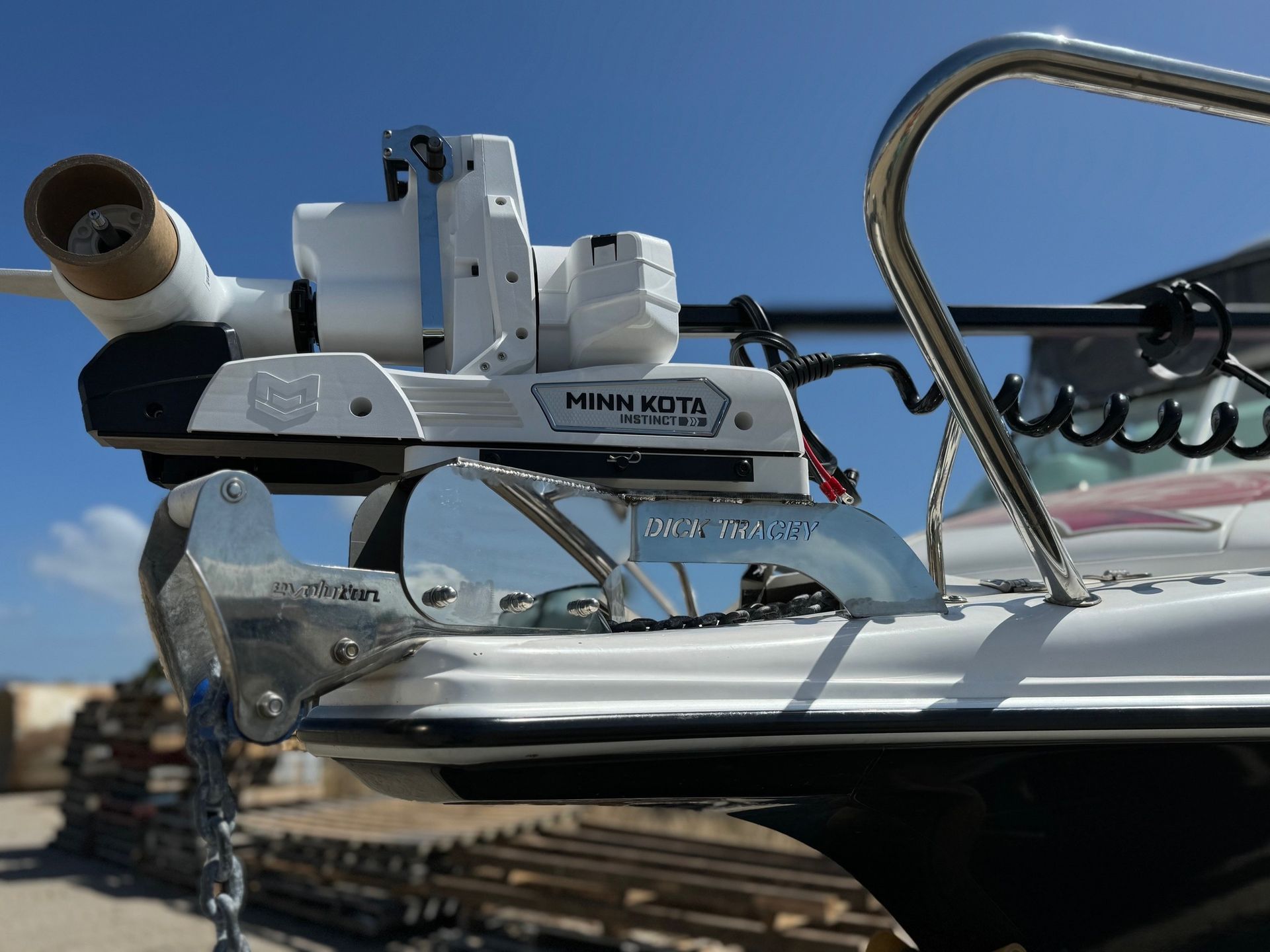 A Boat With a Motor Attached to the Side of It — NQBC Pty Ltd in Bowen, QLD