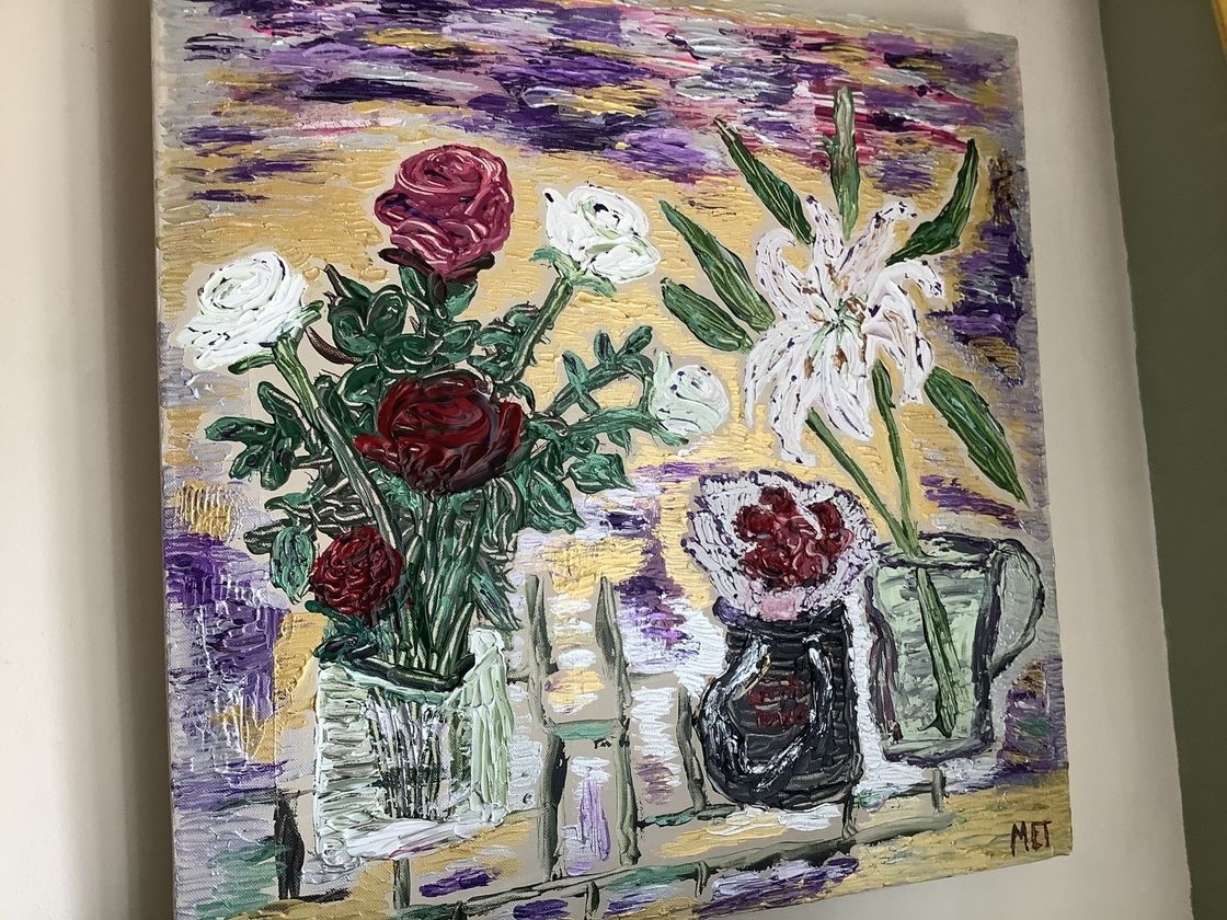 “Flowers With Love “ MET  Inspirational Artist Colour Energy Beth Peony