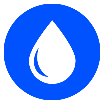 un logo di una goccia d’acqua