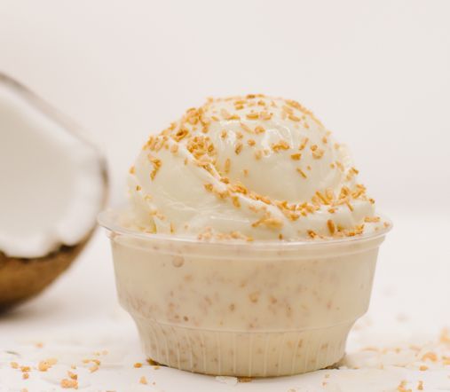 Small toasted coconut frozen custard flavor from super chix.