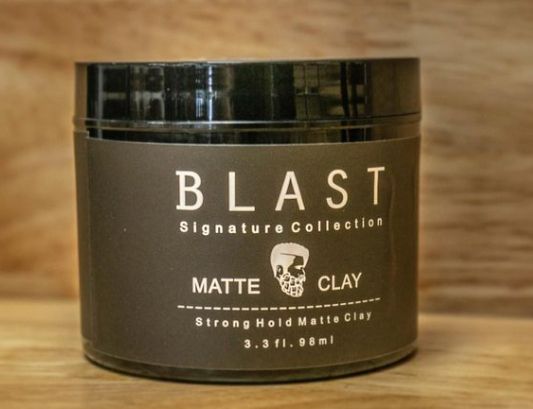 A jar of blast signature collection matte clay