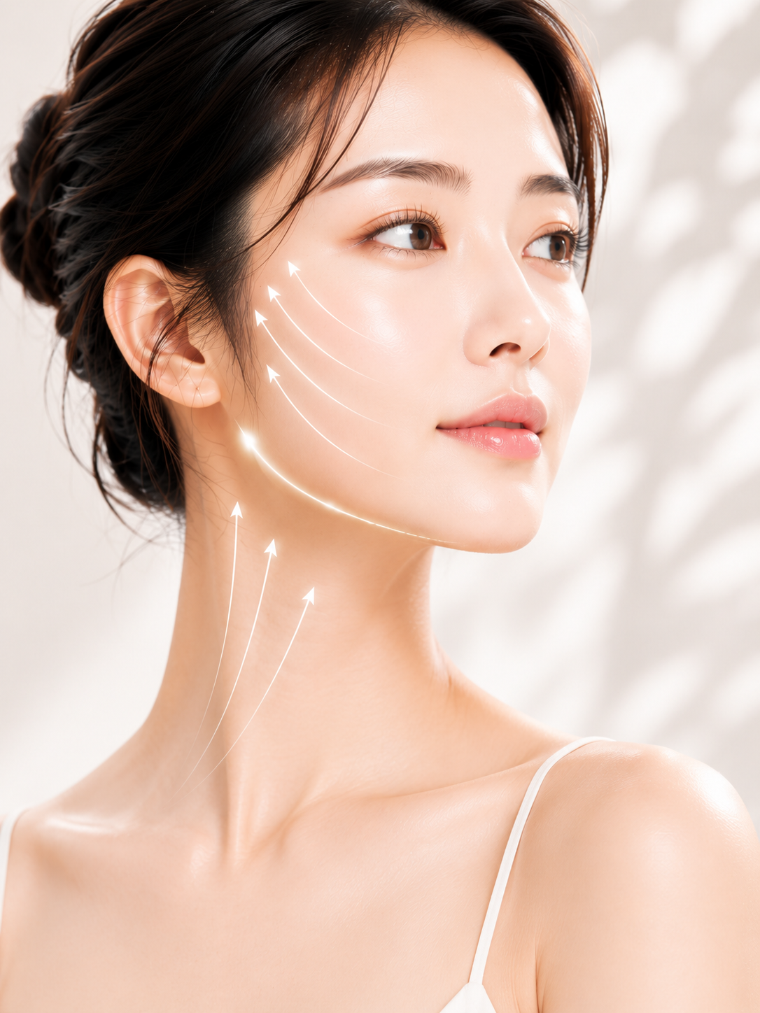Model showcasing natural result after lifting treatment