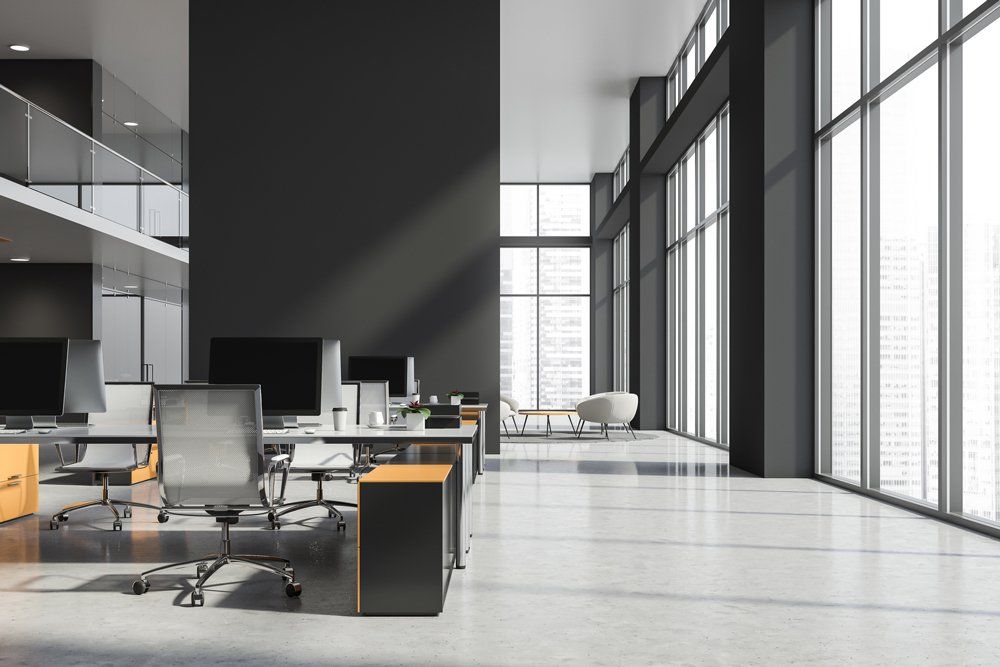 White and Grey Office Interior — Kenwick, WA — Acoustix