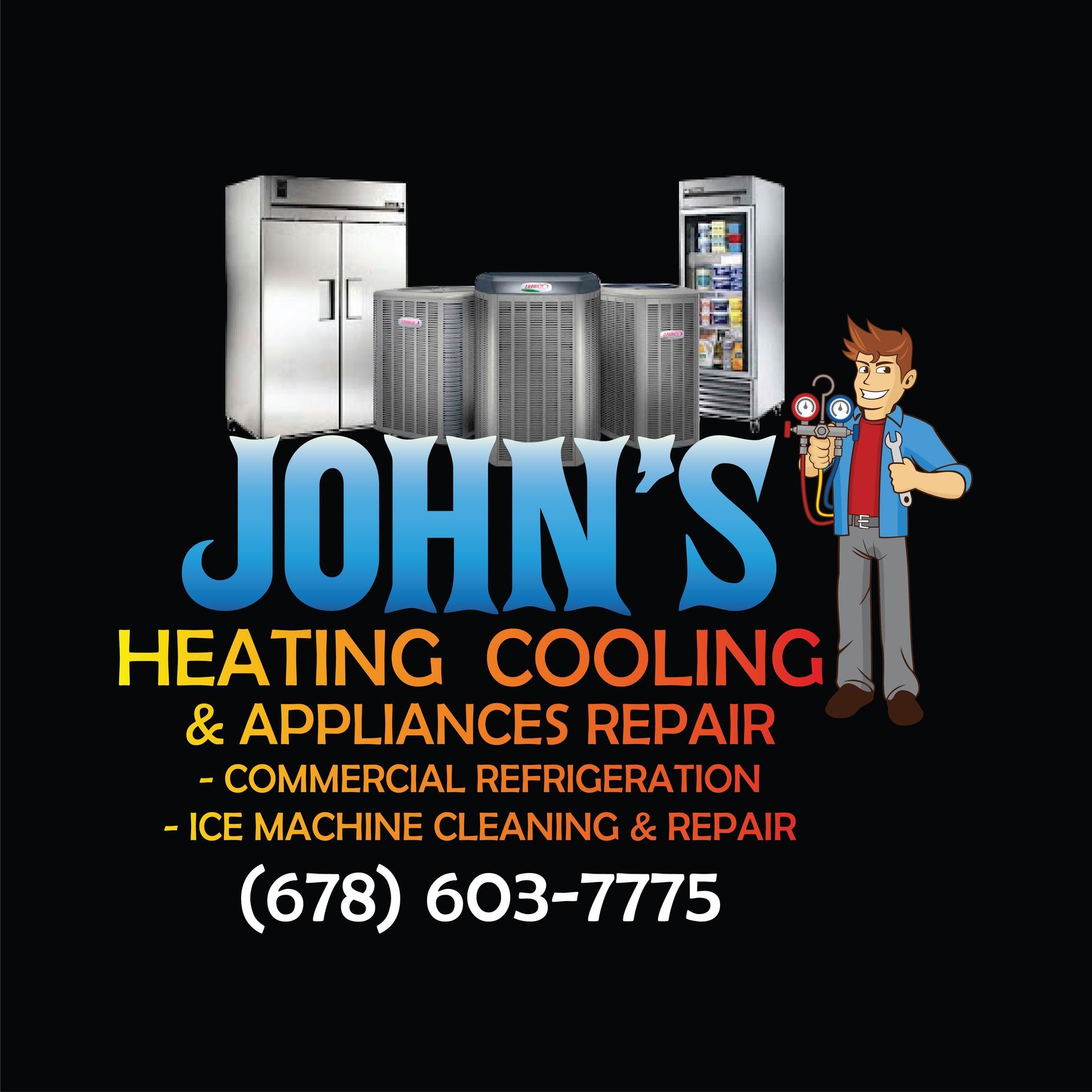 Logo for John's Heating, Coling, and Appliance Repair