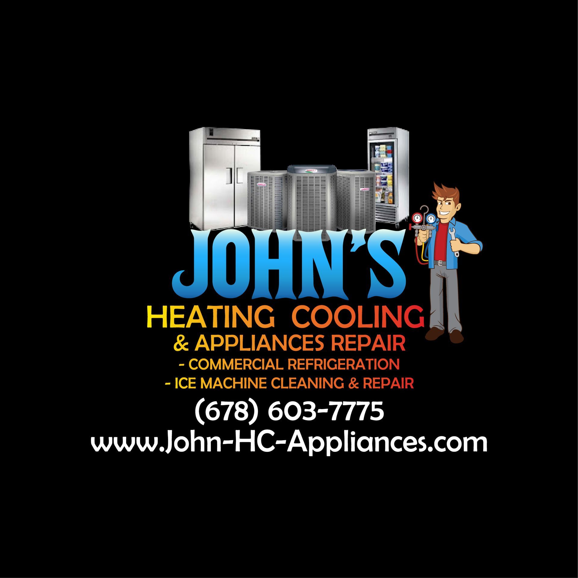 Logo for John's Heating, Cooling, and Appliance Repair