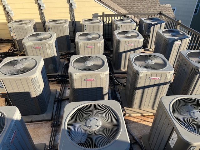 Air Conditioning Units were repaired on the roof of the Building.