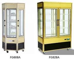 There are two different types of refrigerators with glass doors.