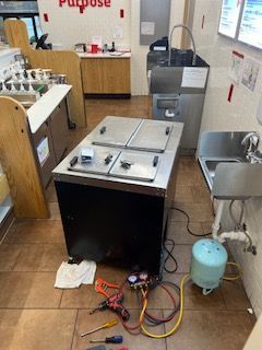 Commercial Ice Cream
 freezer repair in Atlanta, GA – included in John’s Heating, Cooling, and Appliance Repair’s comprehensive Commercial Refrigeration Repair service for restaurants, stores, and commercial kitchens.
