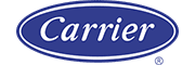 A blue and white carrier logo on a white background.