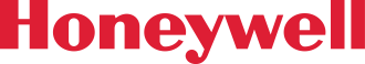 A red honeywell logo on a white background