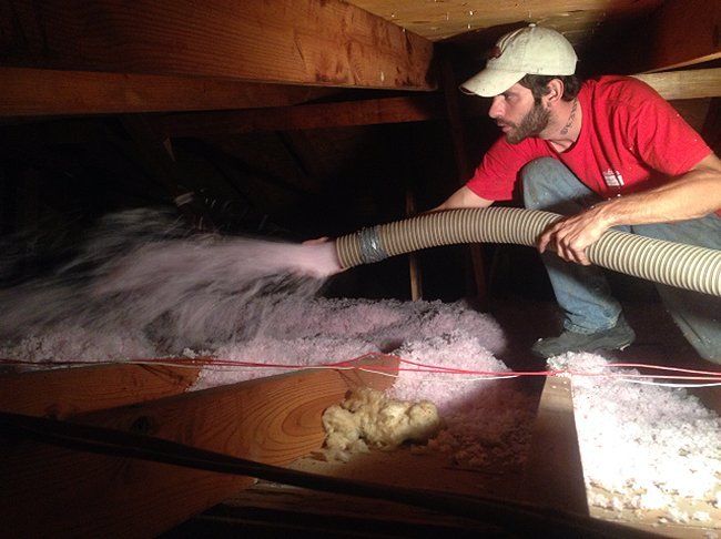 Men at Work — Hot Springs, AR — Southern Insulation & Gutters Inc