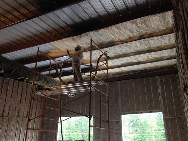 Men at Work on Ceiling — Hot Springs, AR — Southern Insulation & Gutters Inc