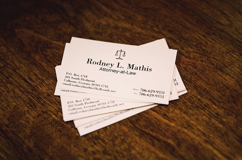 Rodney L. Mathis Calling Card