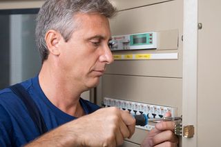 Electrician repairing circuit - Circuit breaker repairs in Hampden, MA