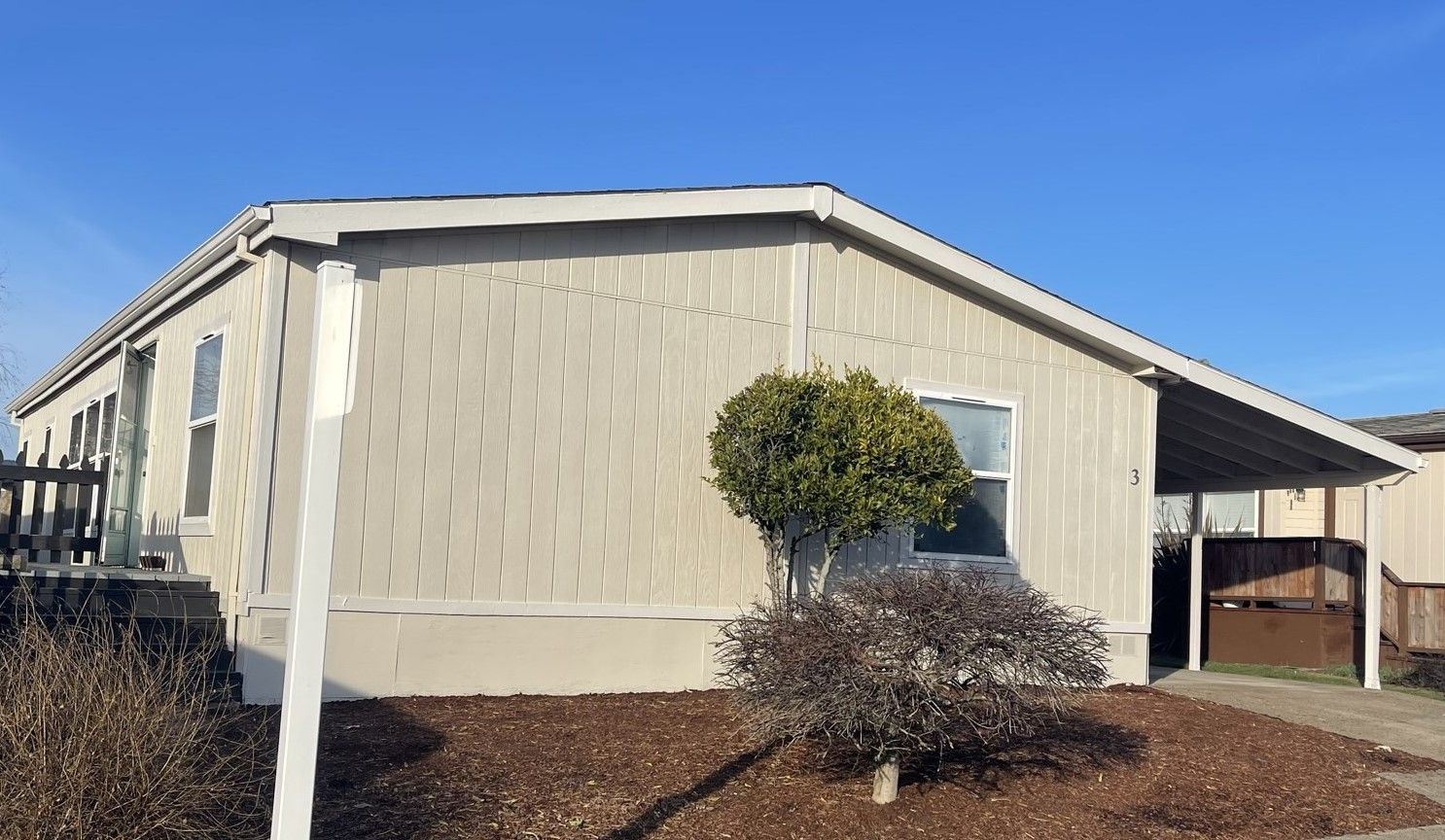 exterior beige house