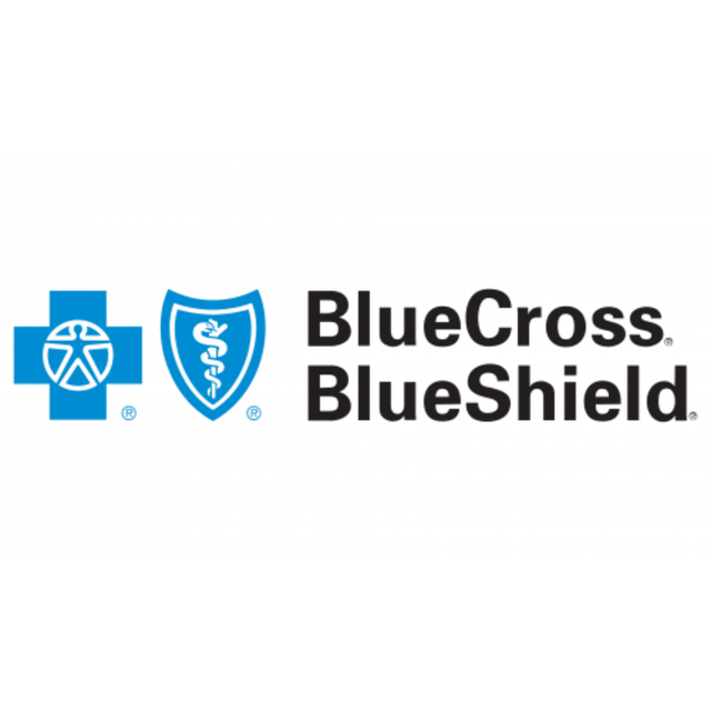 Blue Cross Blue Shield and Kansas logo with blue shield icons and black “Kansas” text