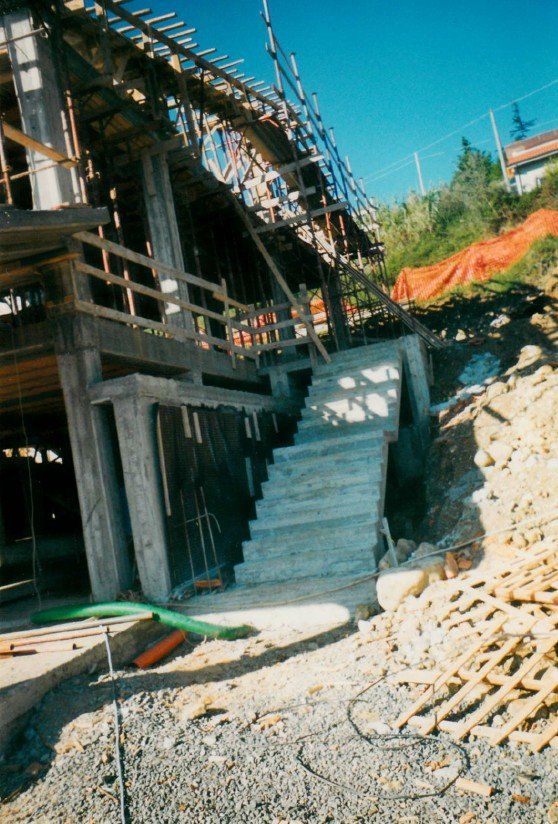 Cantiere edile di una villetta