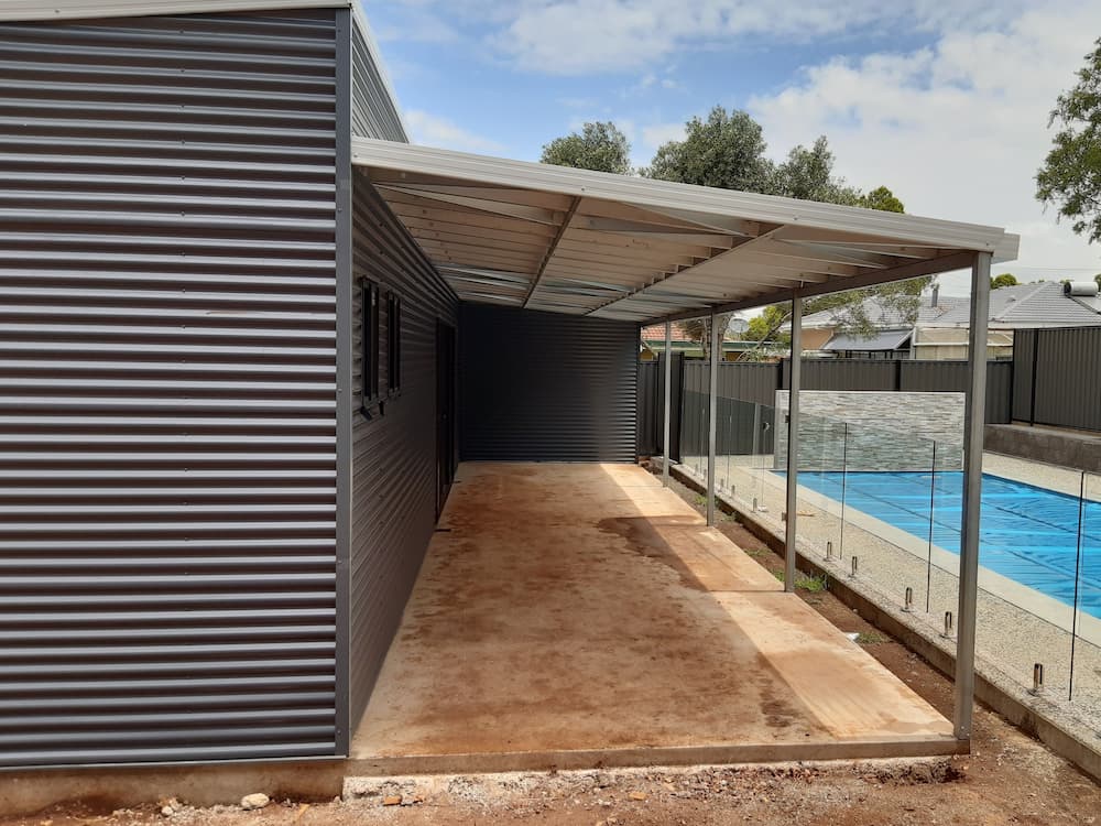 Carport Built Next to Pool - Homes And Sheds Australia Wide