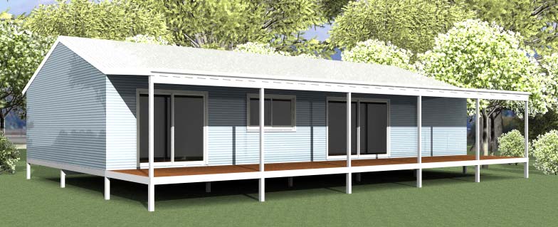 Cottage Design Render - Granny Flats & Cabins Australia Wide