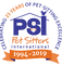 A logo for psi pet sitters is shown on a white background.