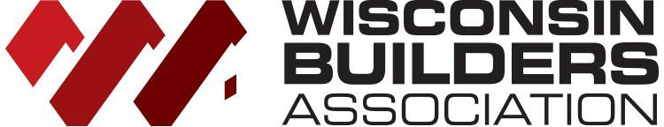 Logo of Wisconsin Builders Association; red abstract "W" and black text on a white background.