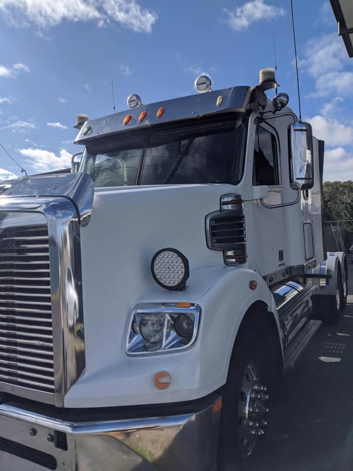 New Heavy White Semi Truck Parked on Ground — Mid North Coast Heavy Vehicle Repairs In Wauchope, NSW