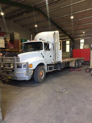 White Truck At The Truck Repair Shop — Mid North Coast Heavy Vehicle Repairs In Wauchope, NSW