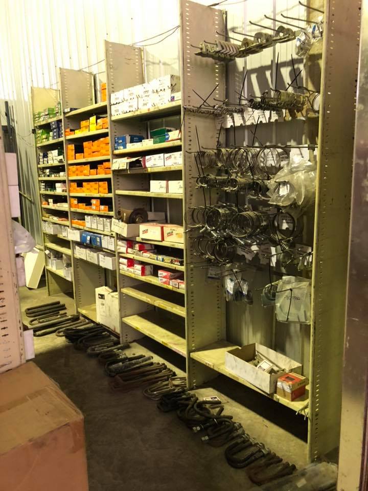 Spare Parts Of Truck Stored In Garage — Mid North Coast Heavy Vehicle Repairs In Wauchope, NSW