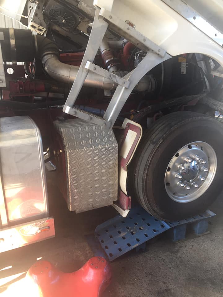 Engine Under Service At Garage — Mid North Coast Heavy Vehicle Repairs In Taree, NSW