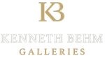 KB Galleries logo: gold