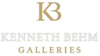 KB Galleries logo: gold